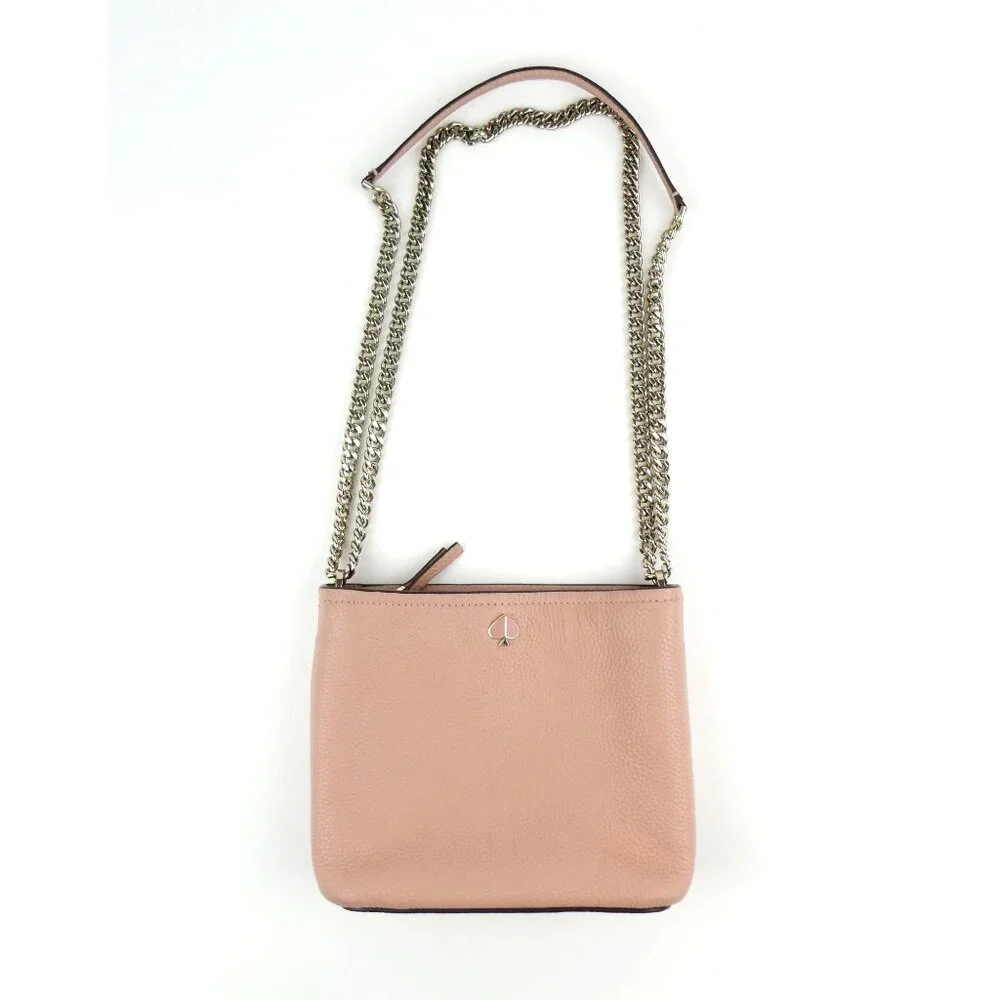 Kate Spade New York Polly Pink Leather Crossbody‎ Shoulder Bag